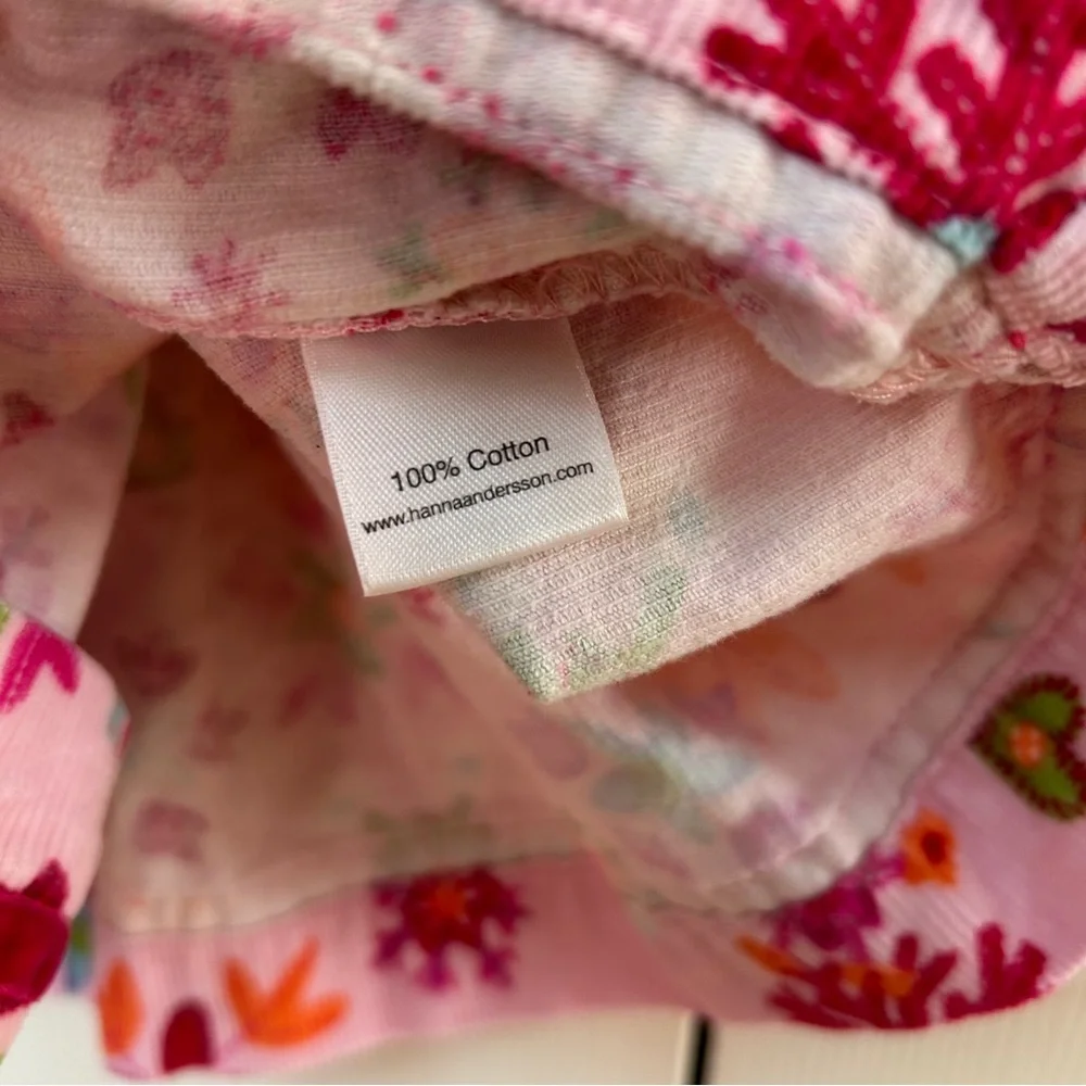 Vintage Y2K Hanna Andersson Corduroy Floral Dress